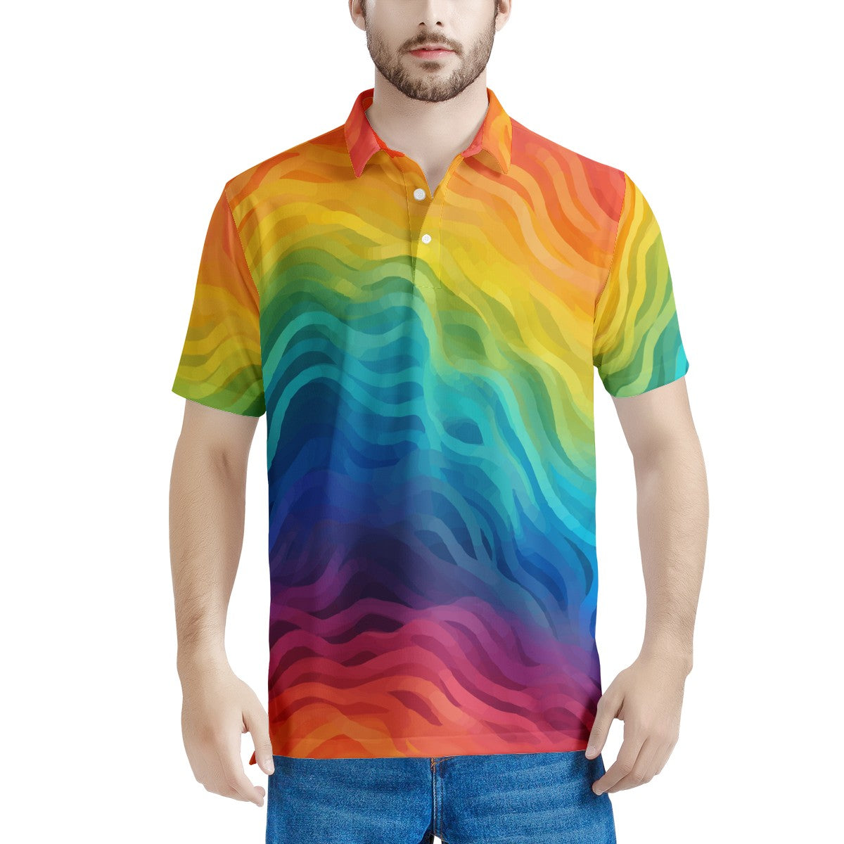 Rainbow Pride - LGBTQ Men's All Over Print Polo Shirt