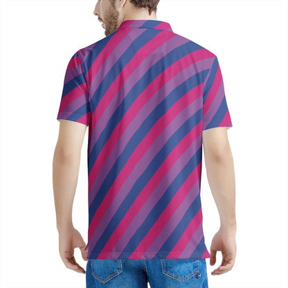 Bisexual Pride Men's All Over Print Polo Shirt