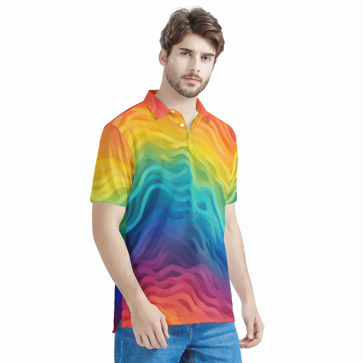 Rainbow Pride - LGBTQ Men's All Over Print Polo Shirt