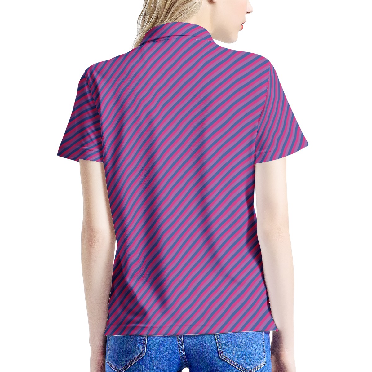 Bisexual Pride Women's All Over Print Polo Shirt