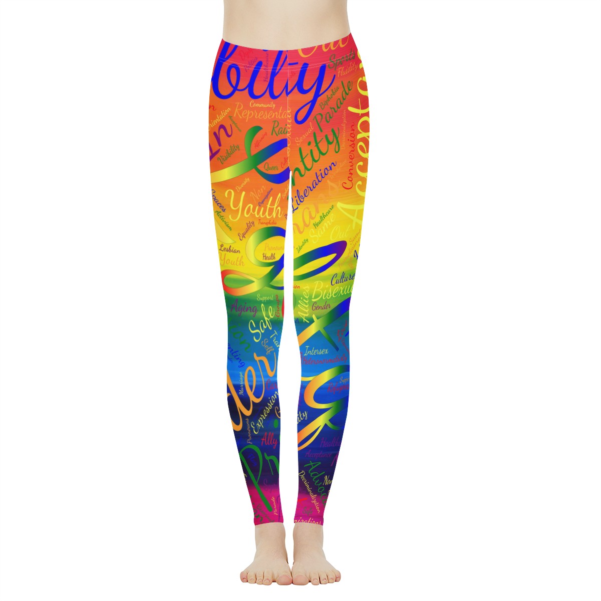 LGBTQ Word Cloud Women's Leggings