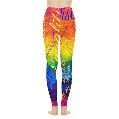 LGBTQ Word Cloud Women's Leggings