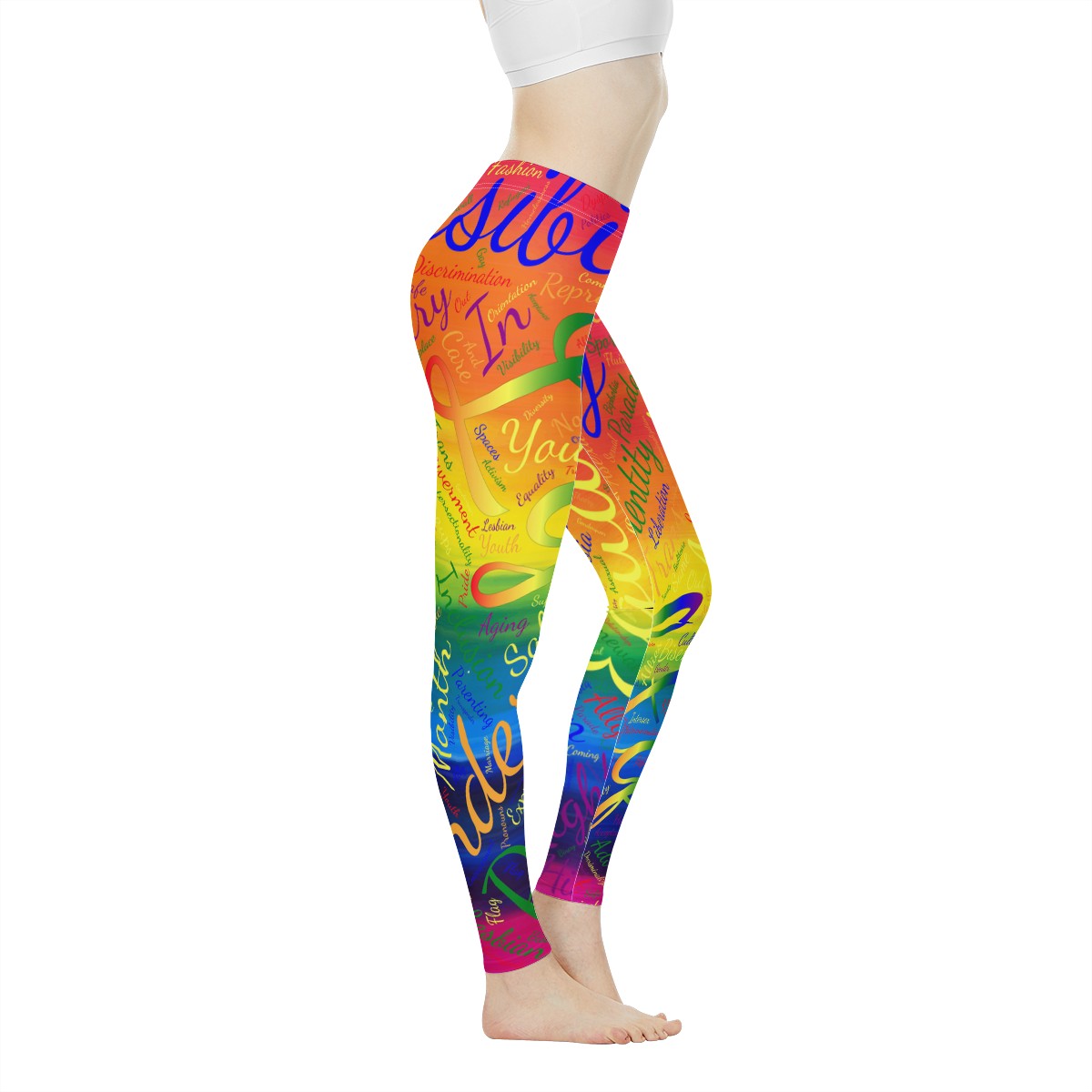 LGBTQ Word Cloud Women's Leggings