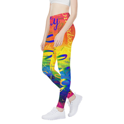 LGBTQ Word Cloud Women's Leggings