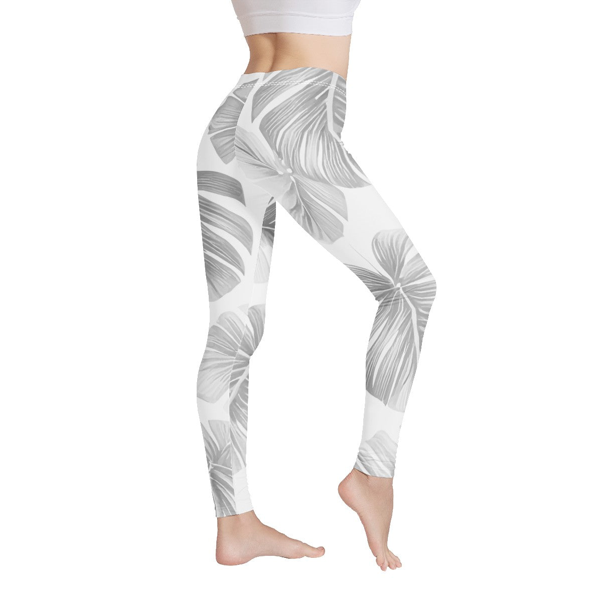 White Monstera Women's Leggings
