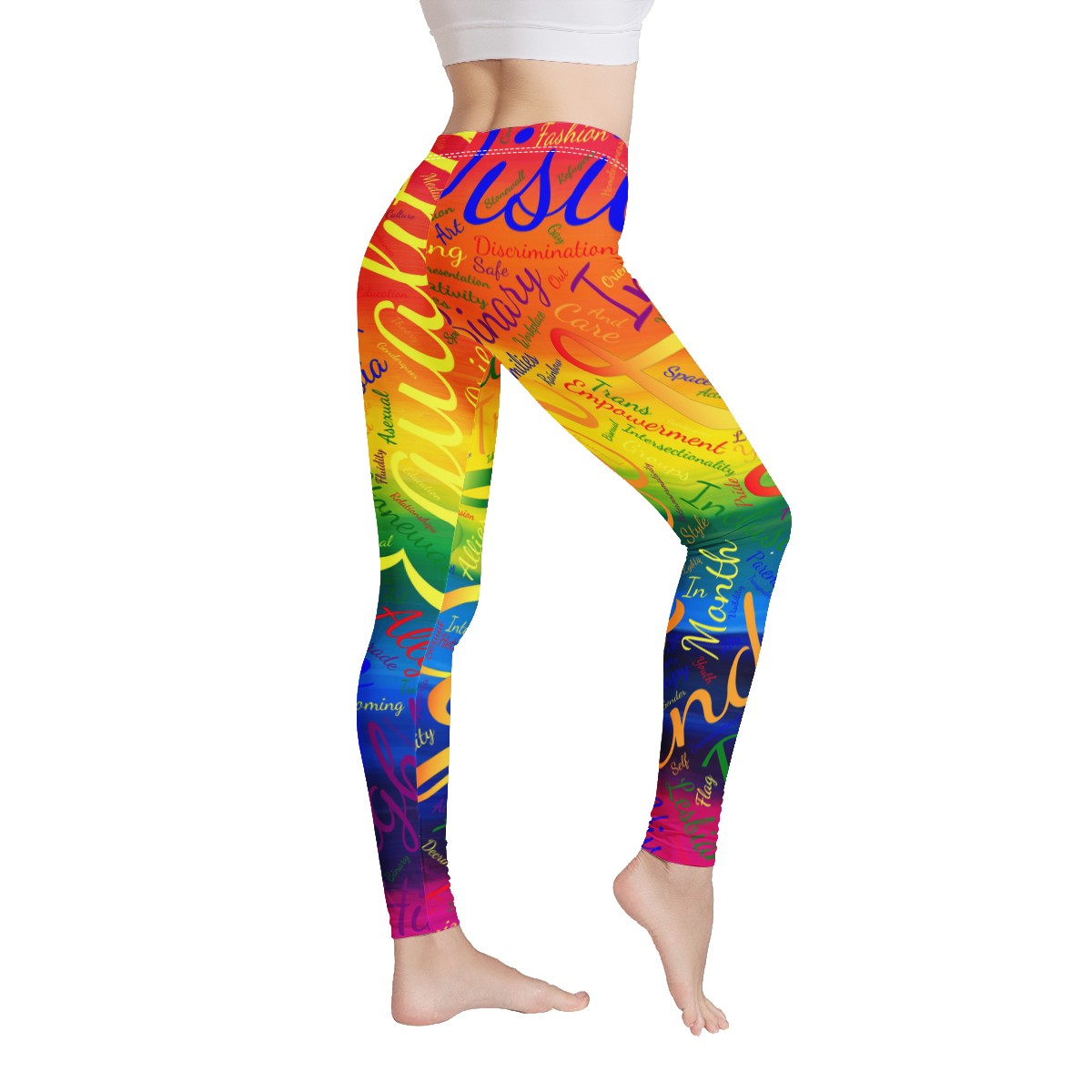 LGBTQ Word Cloud Women's Leggings