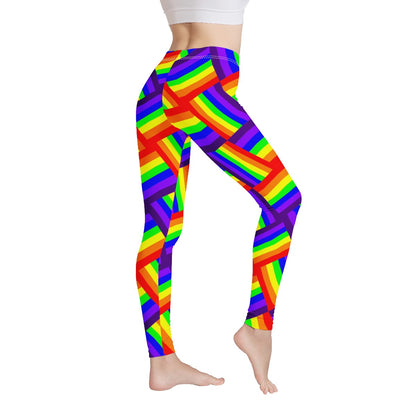 Rainbow Weave Women's Leggings