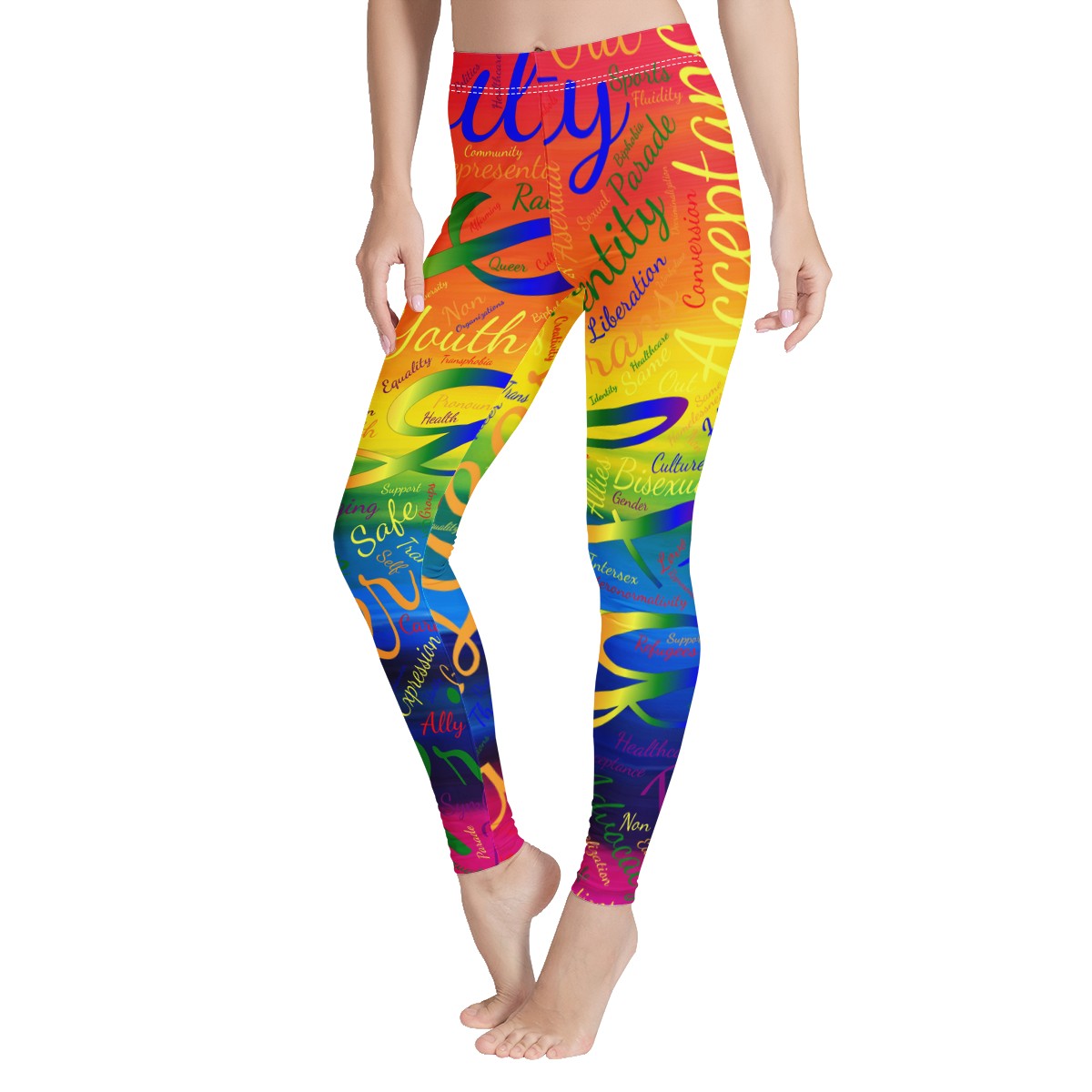 LGBTQ Word Cloud Women's Leggings