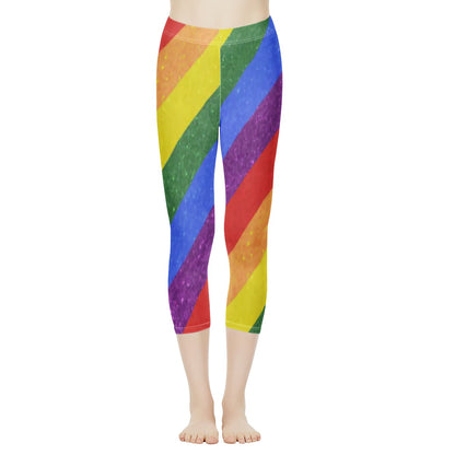 LGBT Pride Motif Pattern Women's Capris