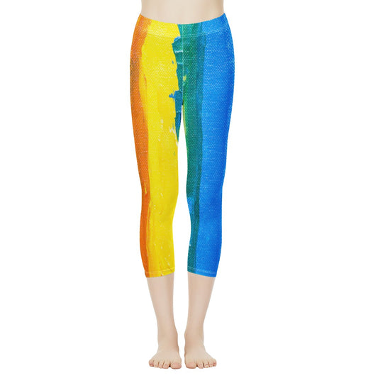 Rainbow Painting Women's Capris