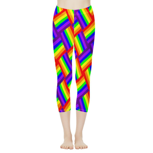 Rainbow Weave Women's Capris