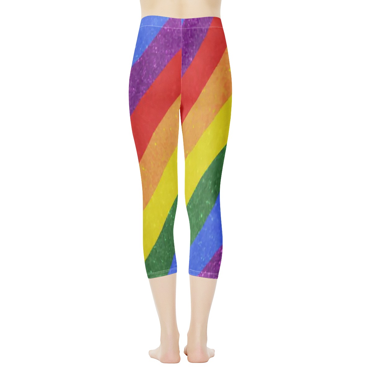 LGBT Pride Motif Pattern Women's Capris