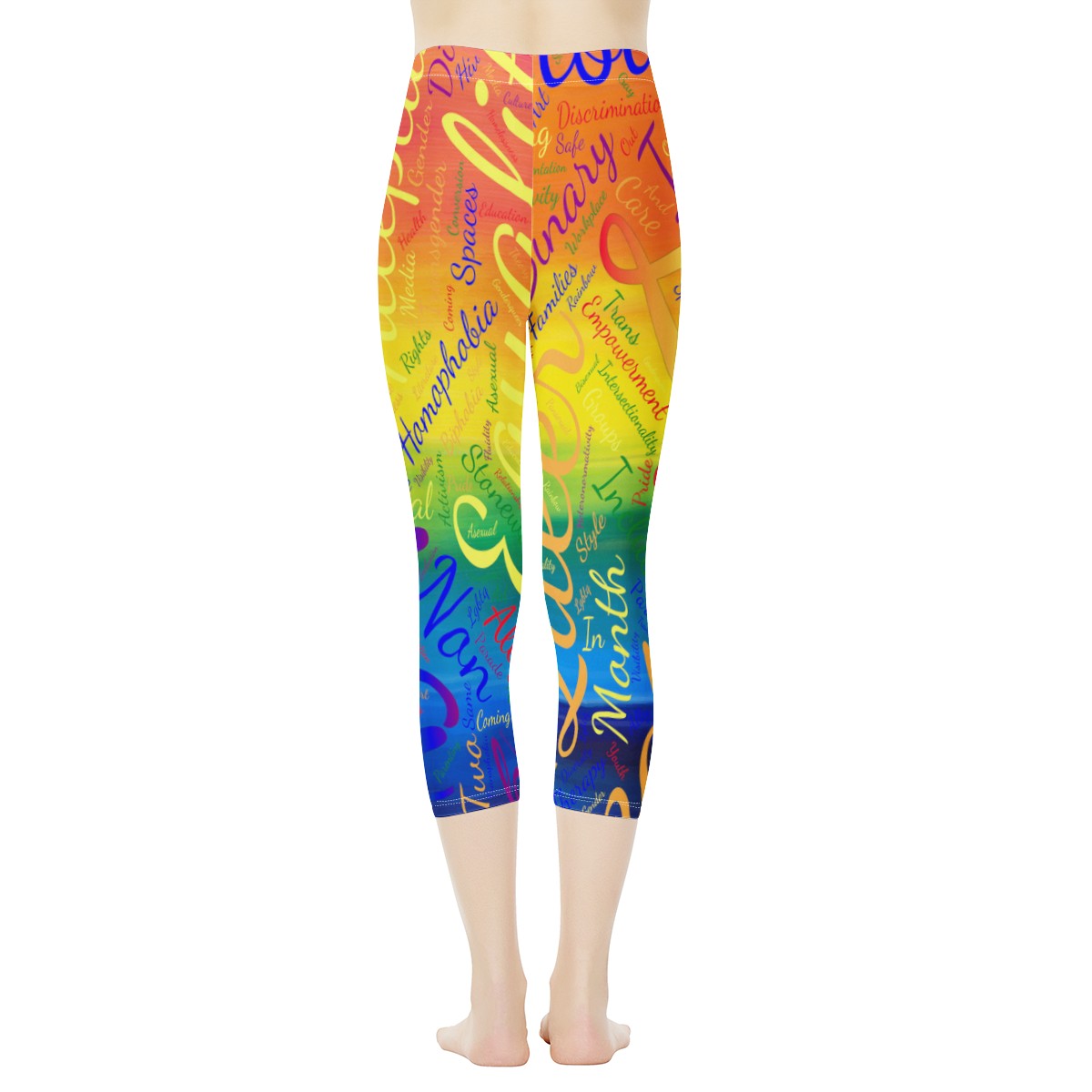 LGBTQ Word Cloud Women's Capris