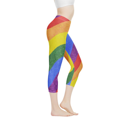 LGBT Pride Motif Pattern Women's Capris