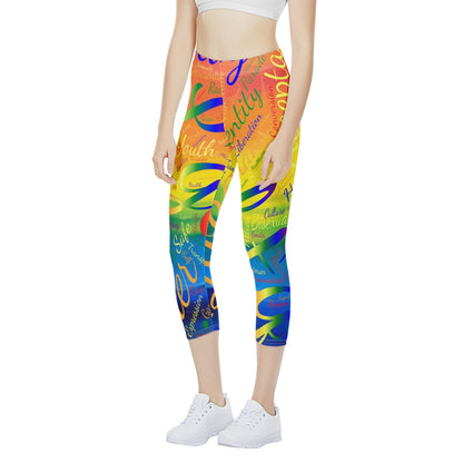 LGBTQ Word Cloud Women's Capris