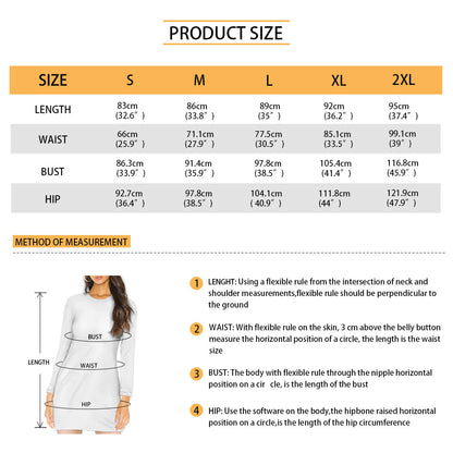 Rainbow Pride Long Sleeve Dress | Women's Colorful Striped Mini Dress with Round Neckline | Casual to Formal Wear | High-Resolution Pride Flag Inspired Fashion