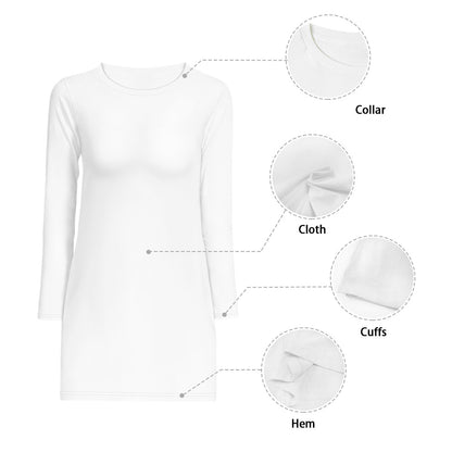 Rainbow Pride Long Sleeve Dress | Women's Colorful Striped Mini Dress with Round Neckline | Casual to Formal Wear | High-Resolution Pride Flag Inspired Fashion