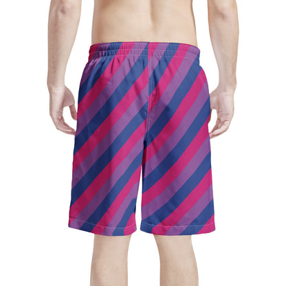 Bisexual Pride Men's All Over Print Board Shorts