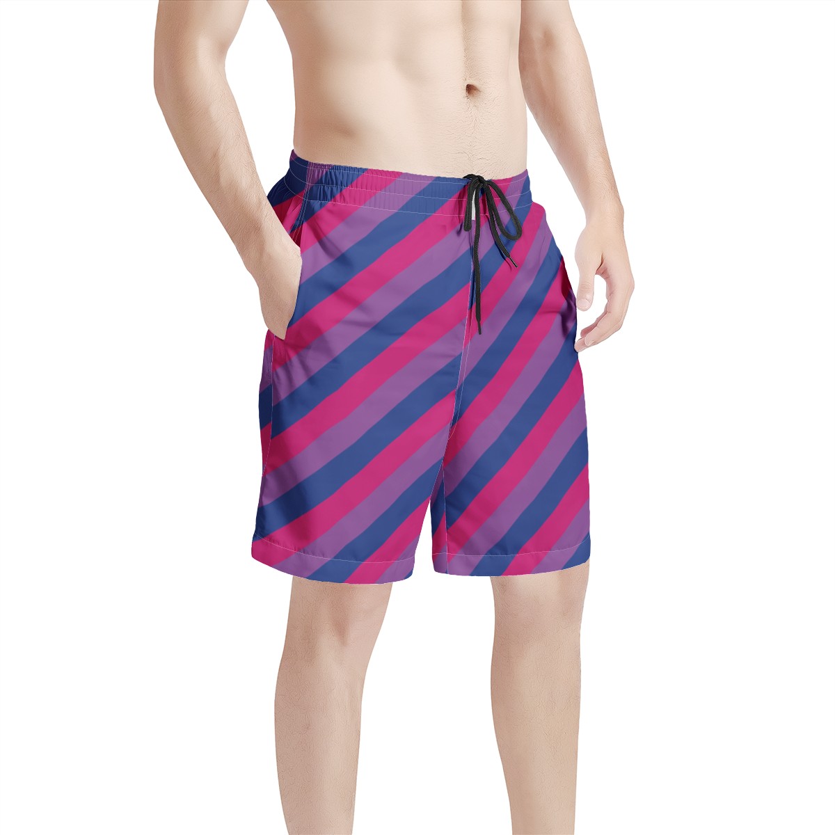 Bisexual Pride Men's All Over Print Board Shorts