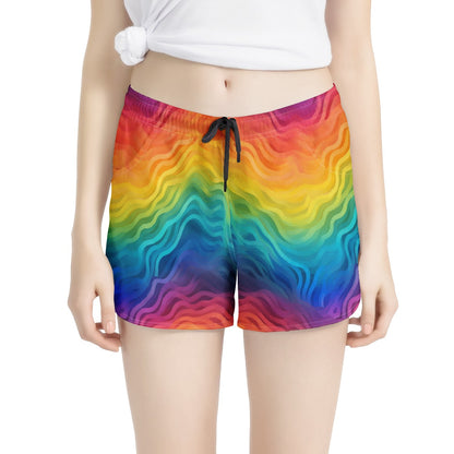 Rainbow Pride - LGBTQ Women's All Over Print Casual Shorts