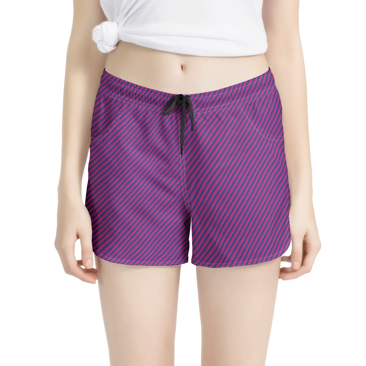Bisexual Pride Women's All Over Print Casual Shorts