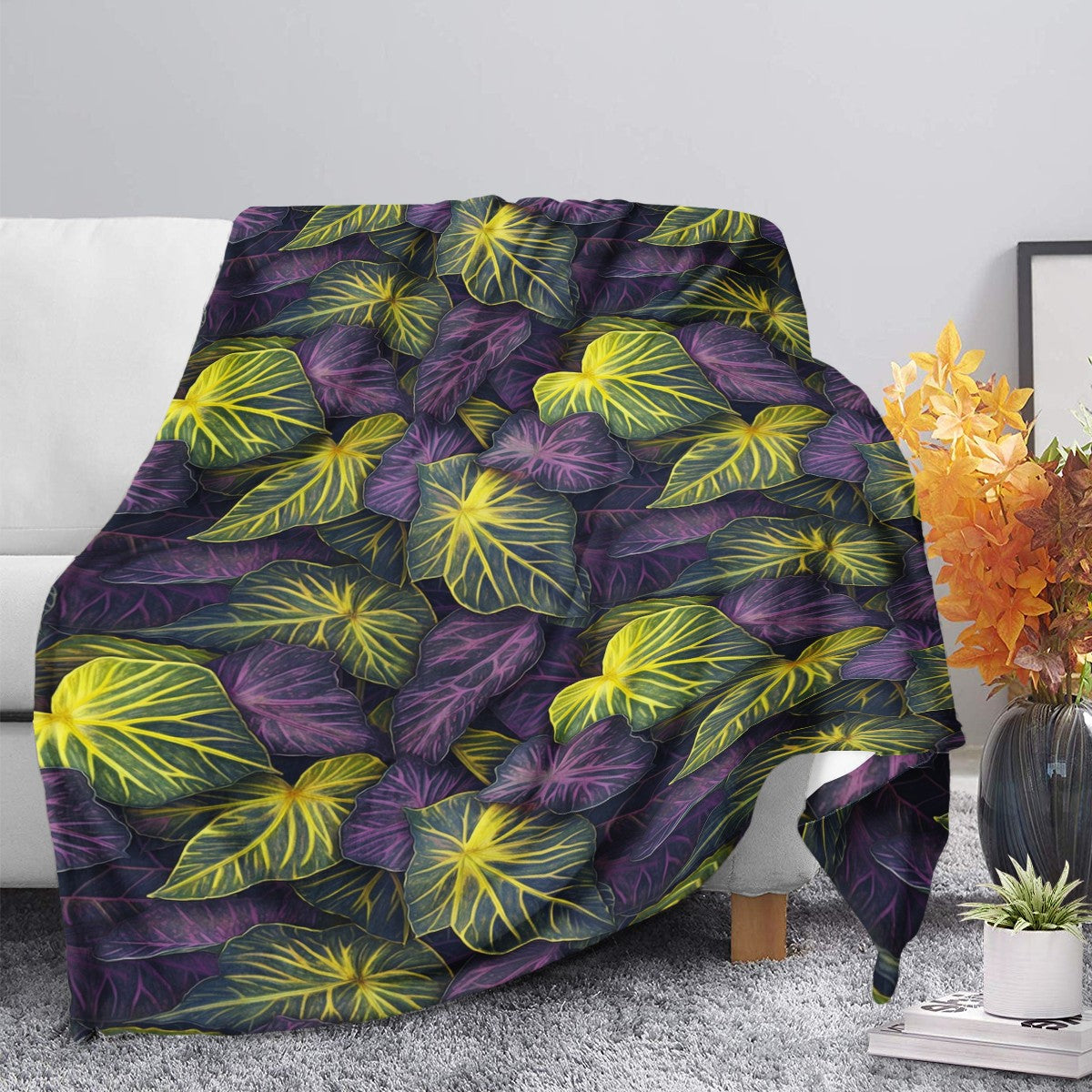 Luxtrini Iridescent Syngonium: Purple and Yellow Blankets