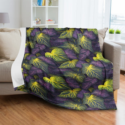 Luxtrini Iridescent Syngonium: Purple and Yellow Blankets