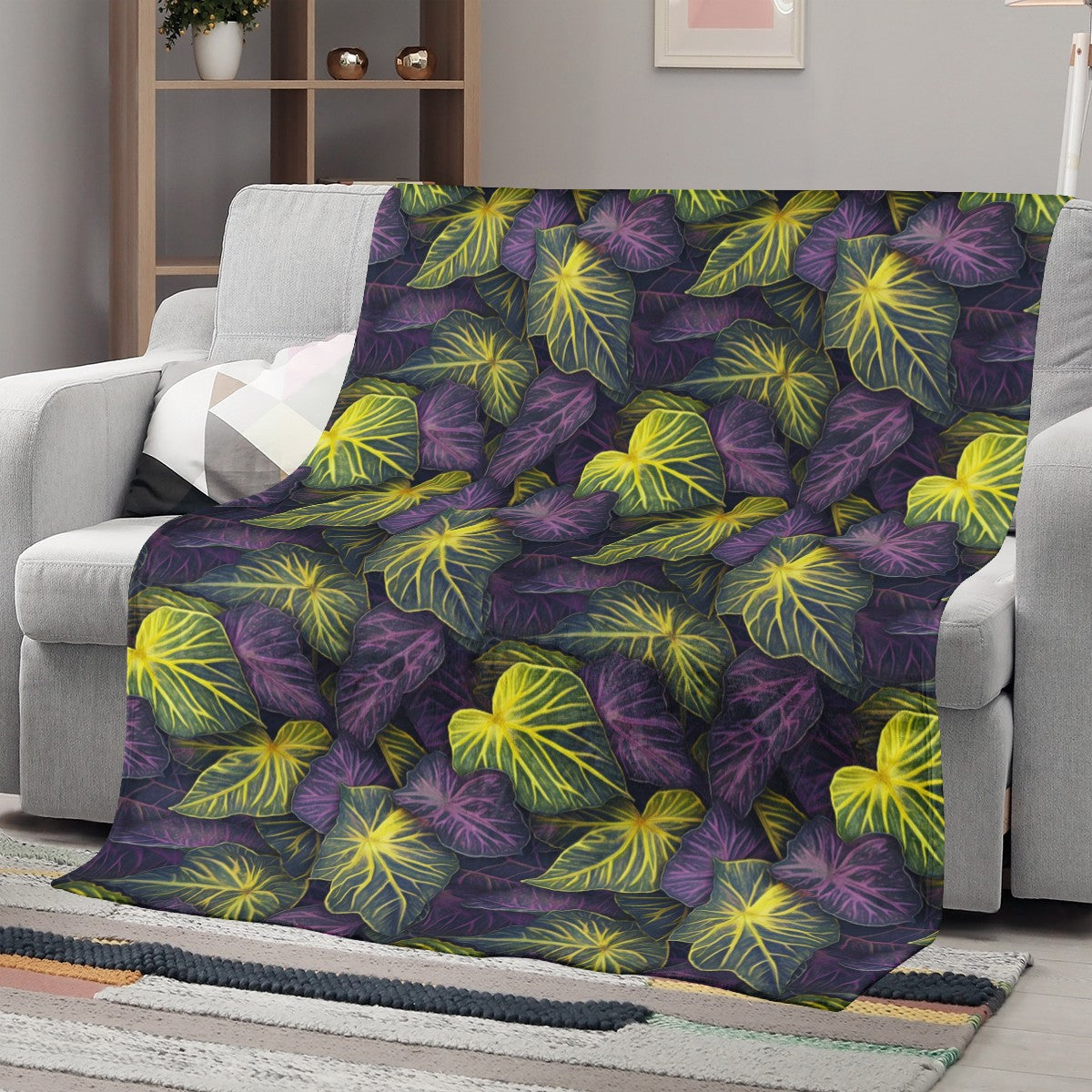 Luxtrini Iridescent Syngonium: Purple and Yellow Blankets