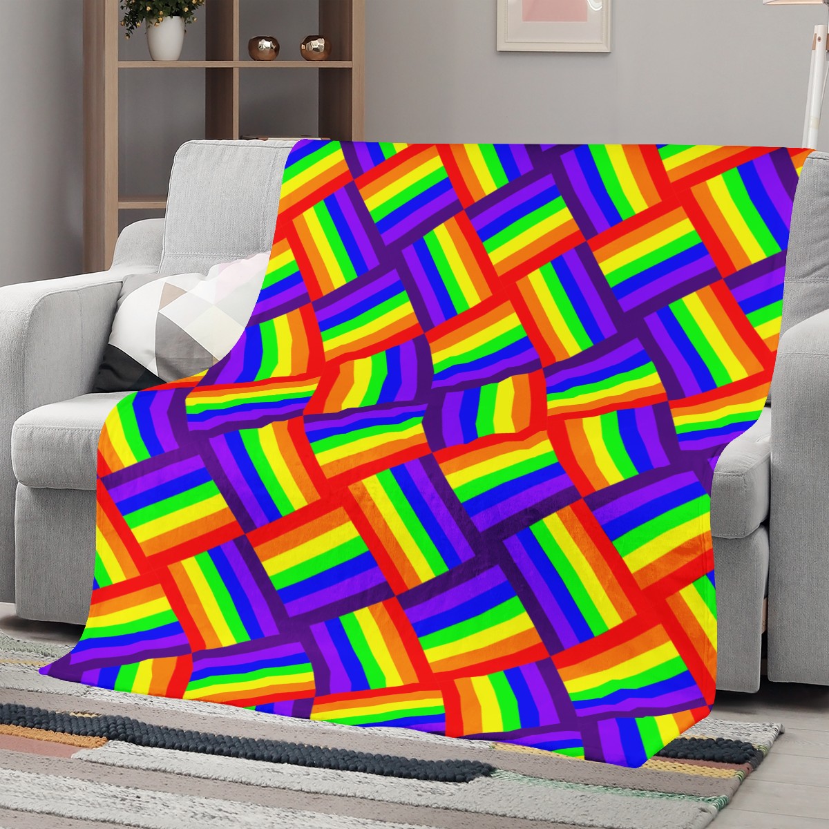 Rainbow Weave Blankets