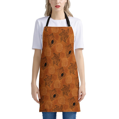 Luxtrini Seashell Ocean in Orange Apron