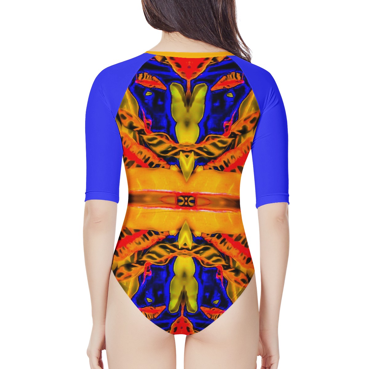 Smiling Croton Women's Long Sleeve One Piece Swimsuit