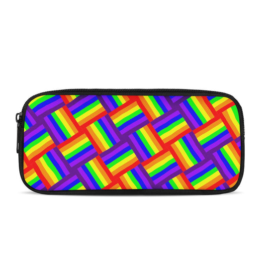 Rainbow Weave Pencil Bags