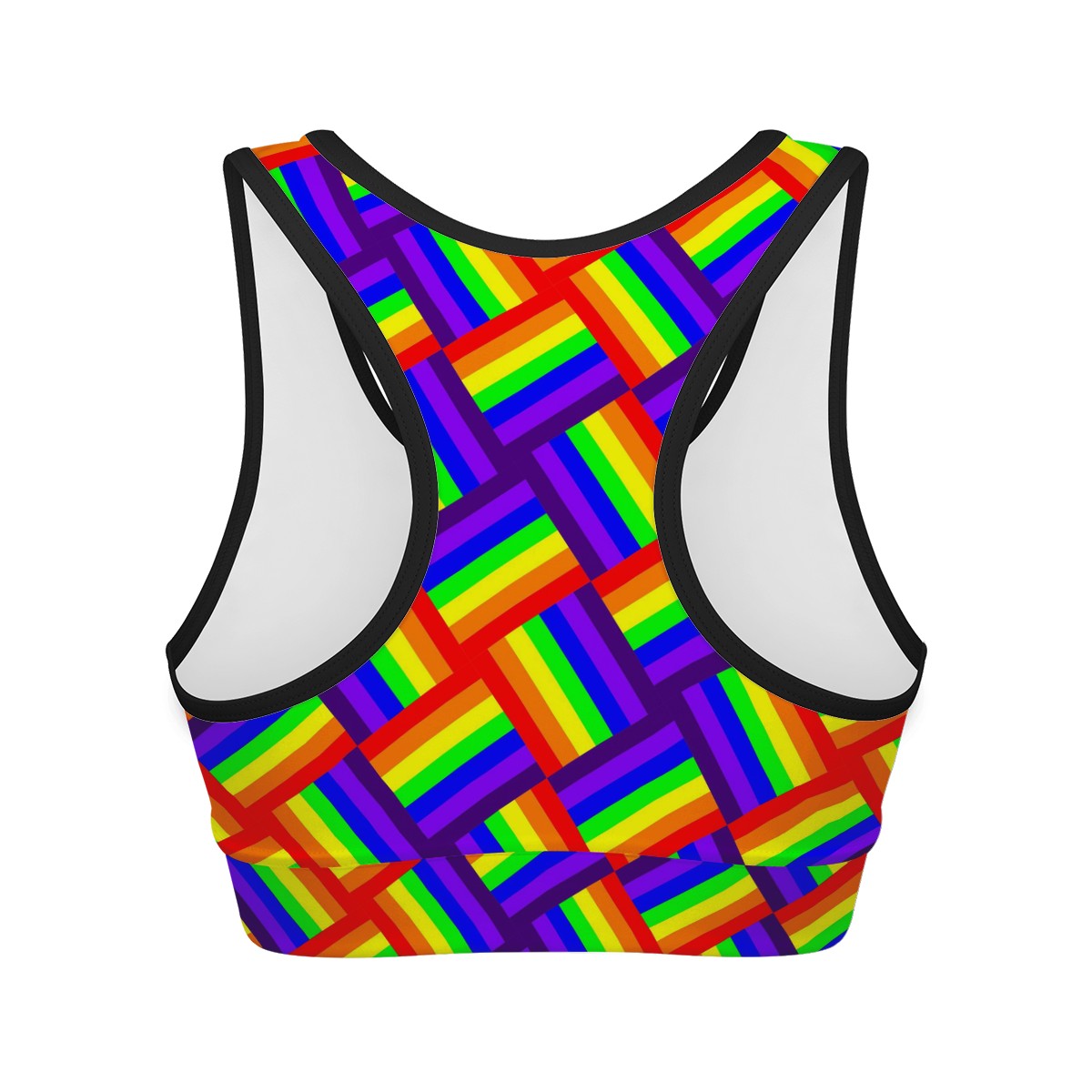 Rainbow Weave Women Sports Bras
