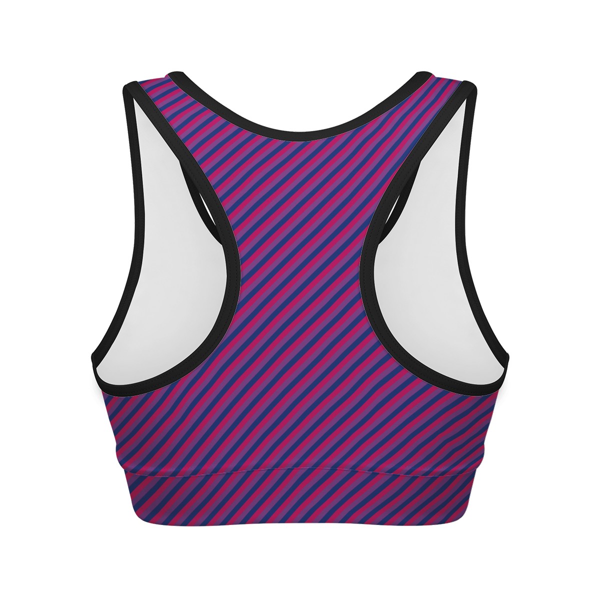 Bisexual Pride Women Sports Bras Black Binding