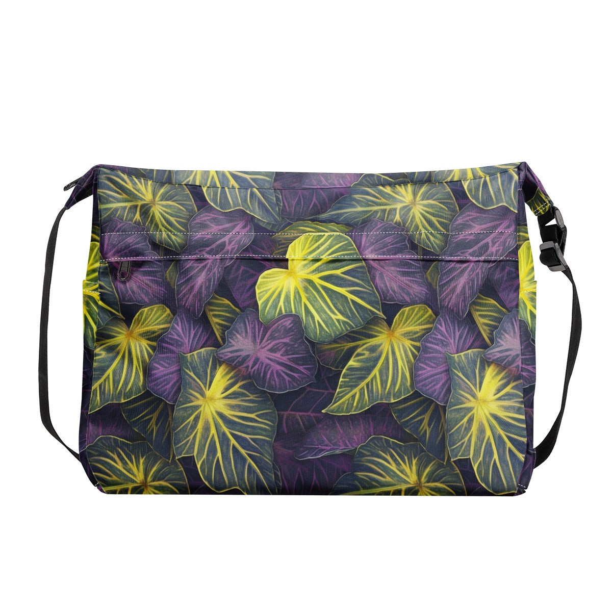 Luxtrini Iridescent Syngonium: Purple and Yellow New Messenger Bag