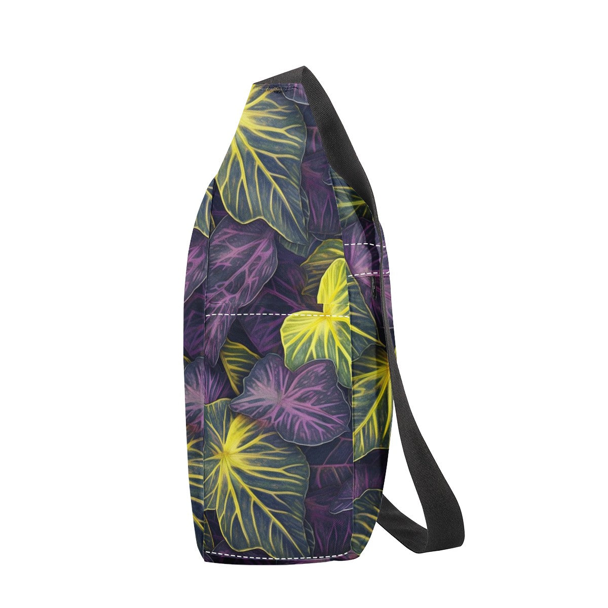 Luxtrini Iridescent Syngonium: Purple and Yellow New Messenger Bag