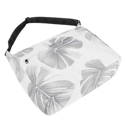 White Monstera New Messenger Bag