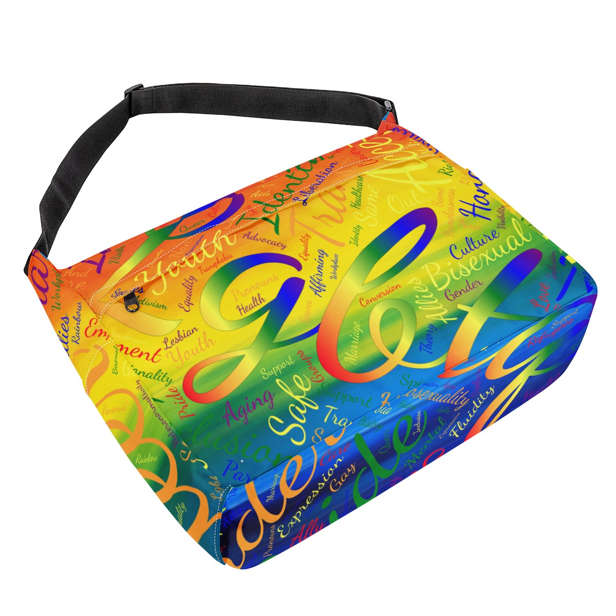 LGBTQ Word Cloud New Messenger Bag