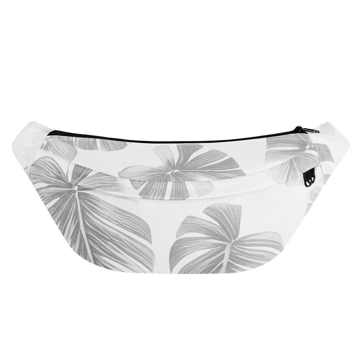 White Monstera Large Fanny Bag