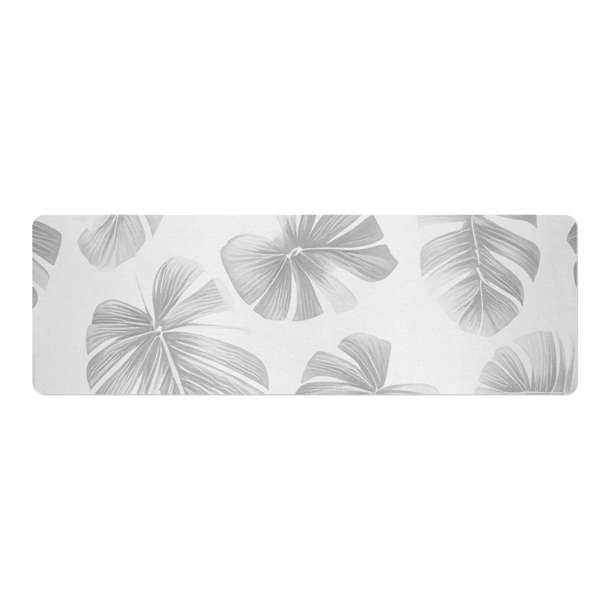 White Monstera Yoga Mat