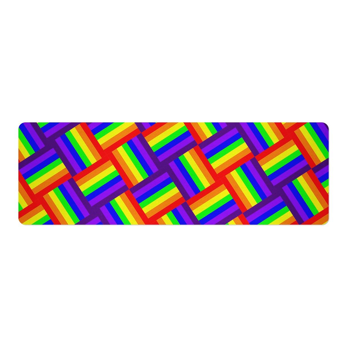 Rainbow Weave Yoga Mat
