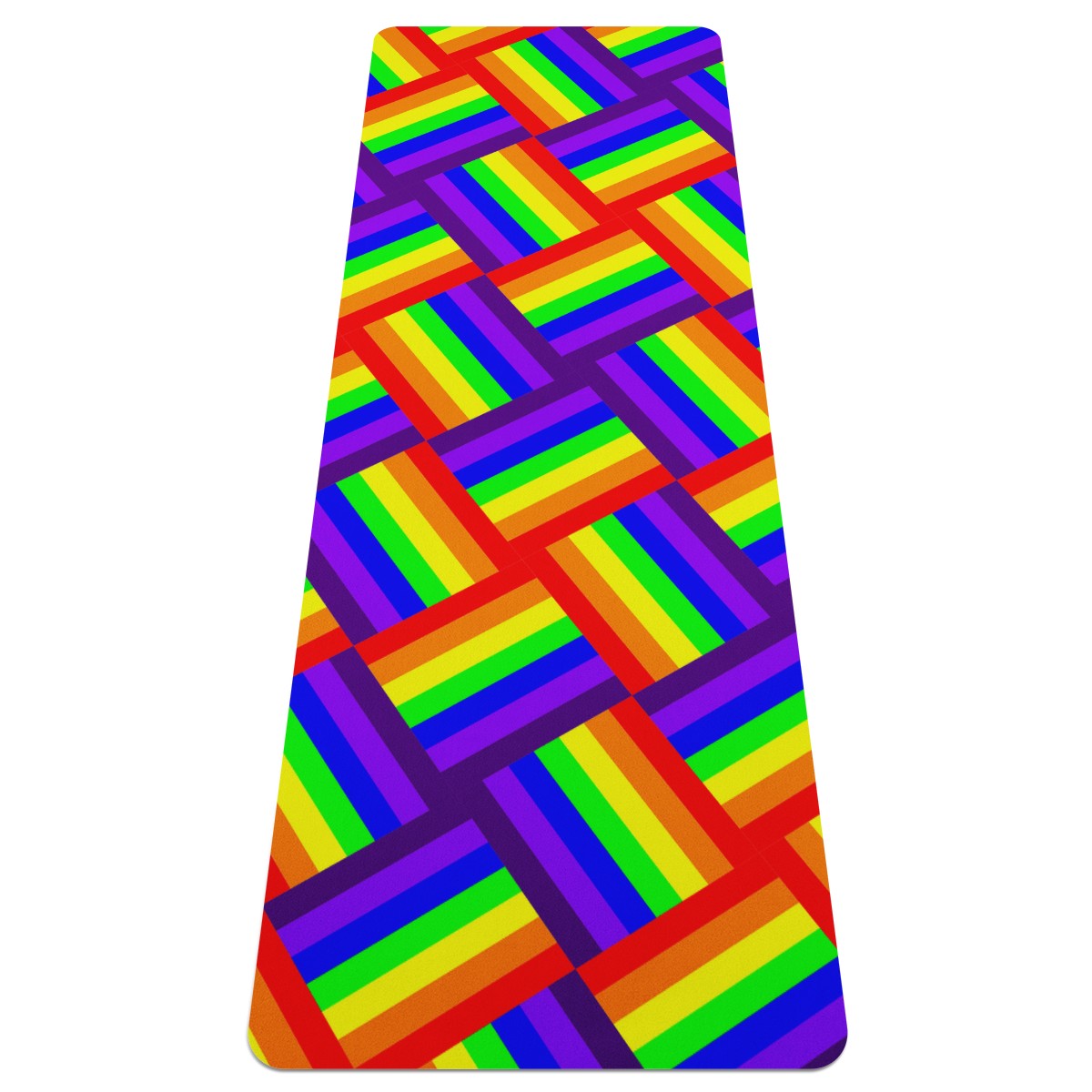 Rainbow Weave Yoga Mat