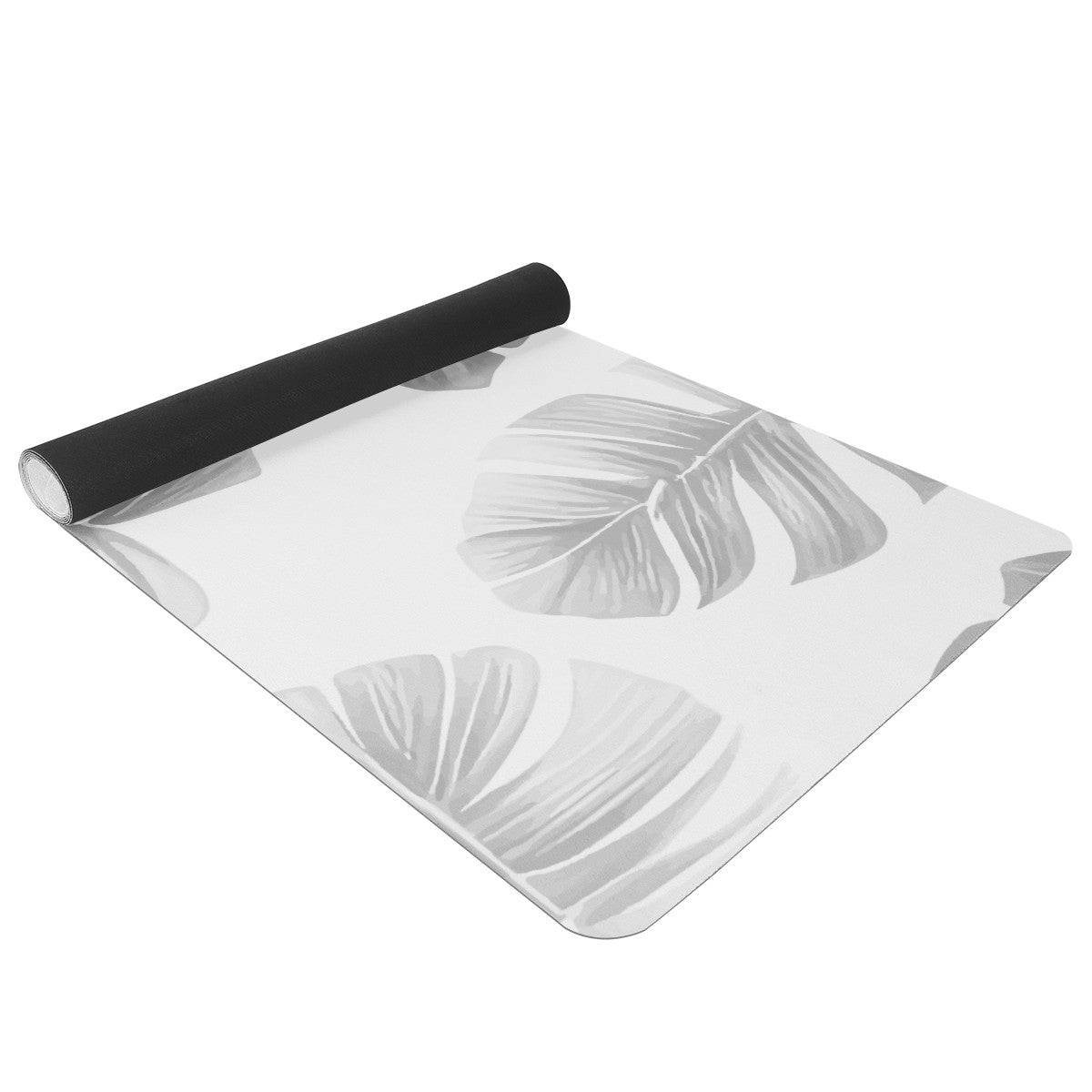 White Monstera Yoga Mat