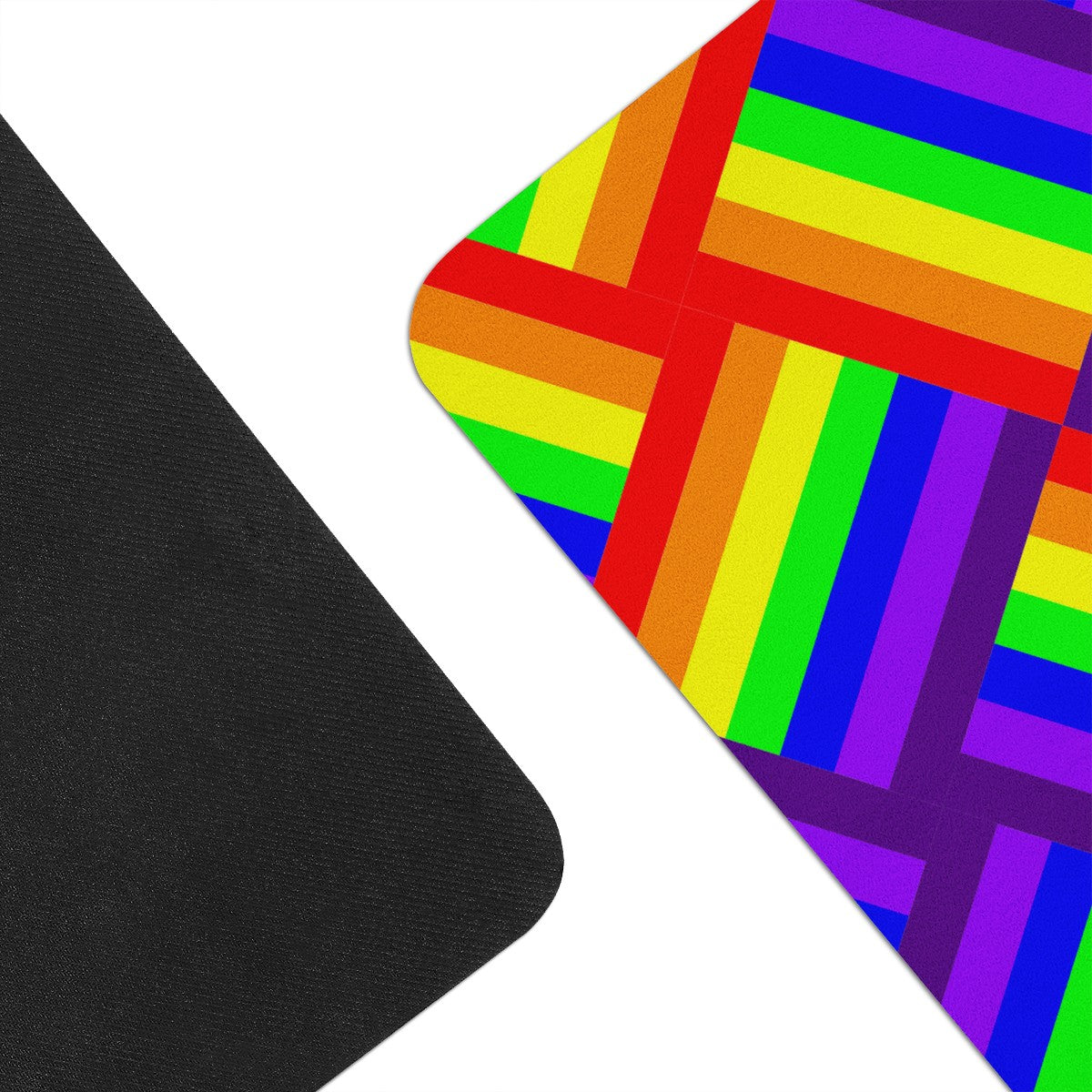 Rainbow Weave Yoga Mat Women ONESIZE