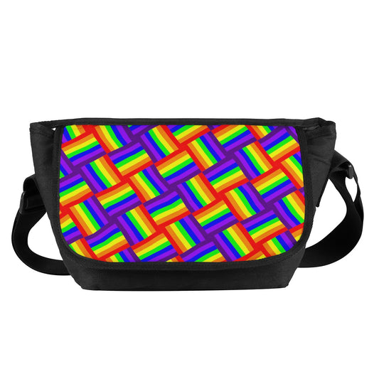 Rainbow Weave Messenger Bags