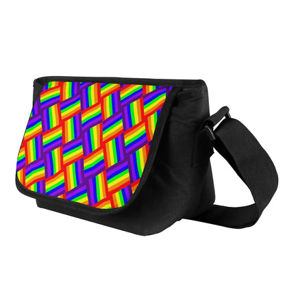 Rainbow Weave Messenger Bags