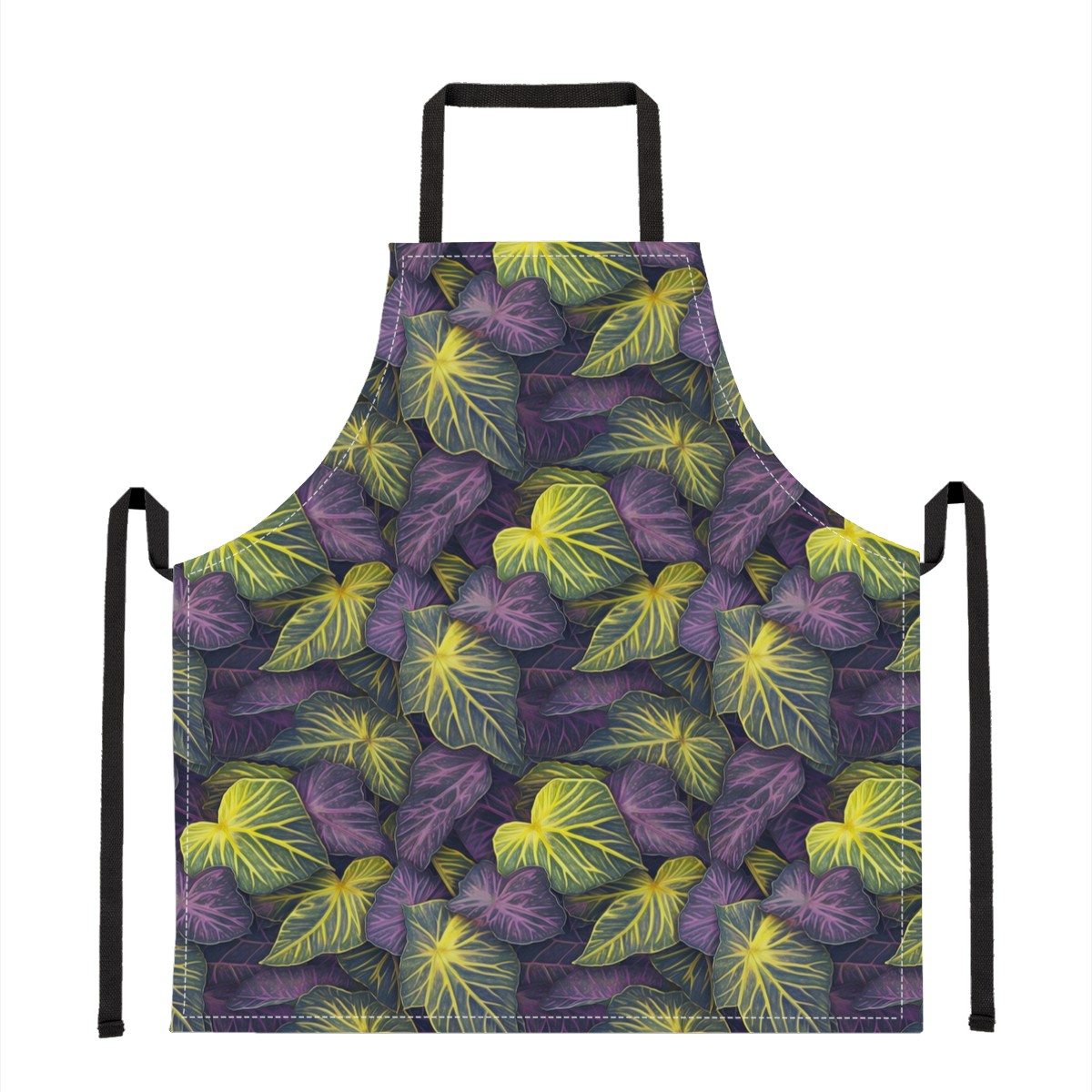 Luxtrini Iridescent Syngonium: Purple and Yellow Apron Universal ONESIZE