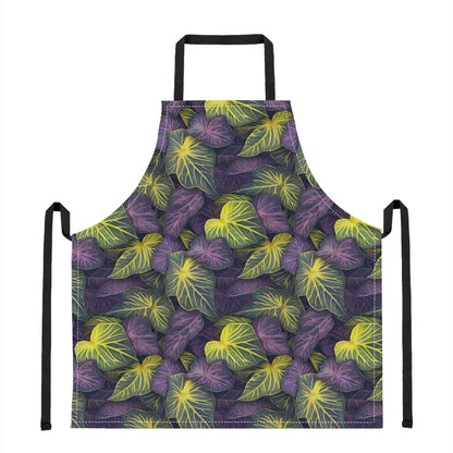 Luxtrini Iridescent Syngonium: Purple and Yellow Apron Universal ONESIZE