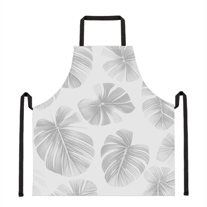 White Monstera Apron