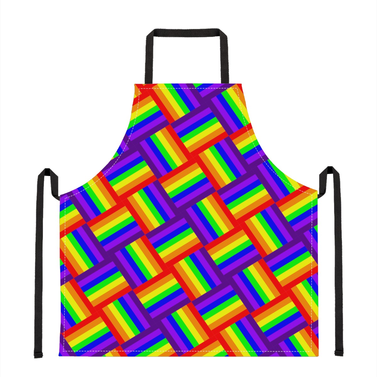 Rainbow Weave Apron